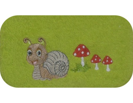 instant download machine embroidery design customizable snail boy