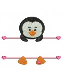 Instant download machine embroidery Penguin to customize for girl