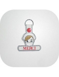 Instant download machine embroidery design macaroon mylar keychains ith