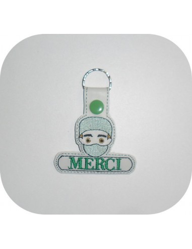 Instant download machine embroidery design nurse keychains ith