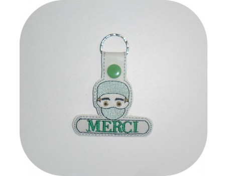 Instant download machine embroidery design nurse keychains ith