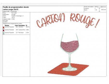 Instant download machine embroidery design wine tasting