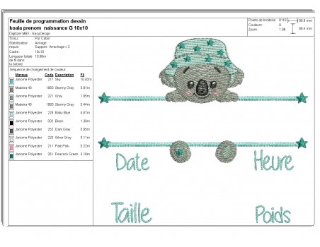 instant download machine embroidery design customizable birth journal boy  dinosaurus