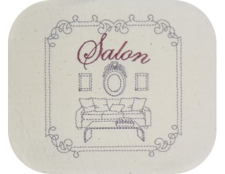 Motif de broderie machine salon