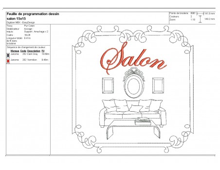 Instant download machine embroidery design office