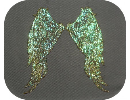 Motif de broderie machine  ailes d'ange