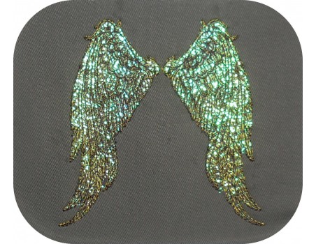 Motif de broderie machine  ailes d'ange