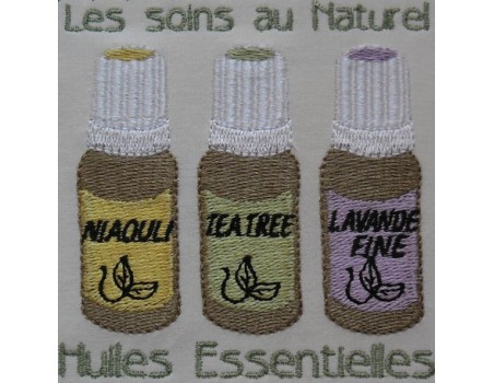 Motif de broderie Huiles Essentielles