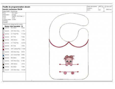 Instant downloads machine embroidery design machine  ITH  bib customizable  koala girl