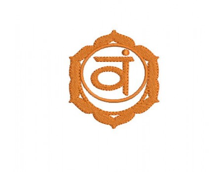 Motif de broderie Chakra Muladhara