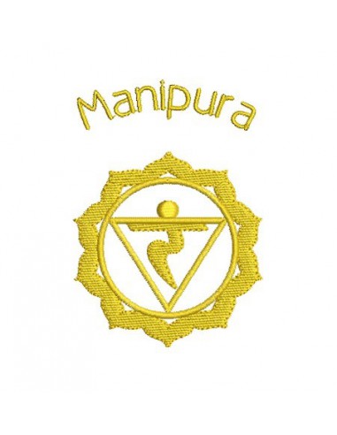 Motif de broderie Chakra Muladhara