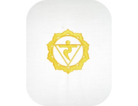 Motif de broderie Chakra Manipura