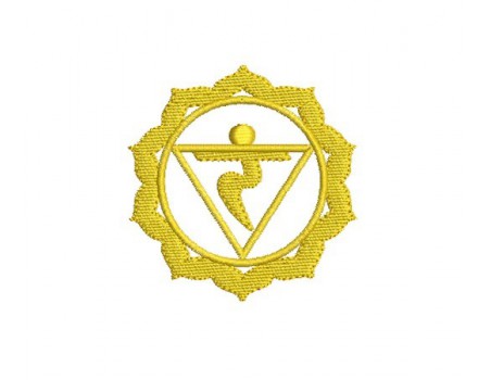Motif de broderie Chakra Manipura
