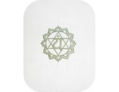 Motif de broderie Chakra Anahata