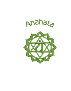 Motif de broderie Chakra Anahata