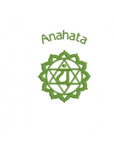 Motif de broderie Chakra Anahata