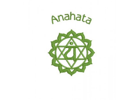 Motif de broderie Chakra Anahata