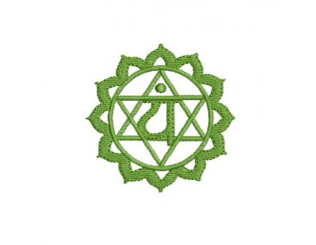 Motif de broderie Chakra Anahata