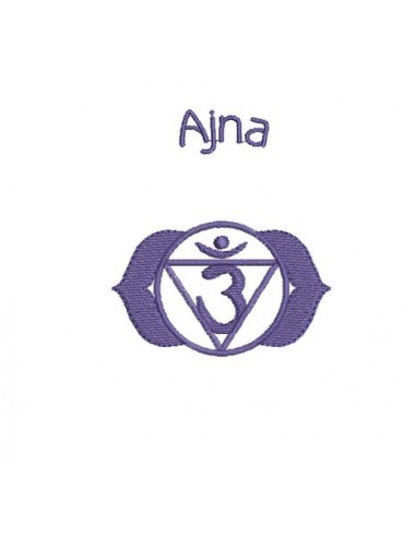 Motif de broderie Chakra Ajna