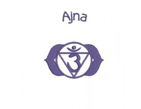 Motif de broderie Chakra Ajna