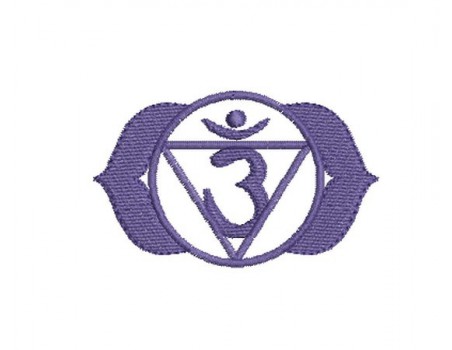 Motif de broderie Chakra Ajna