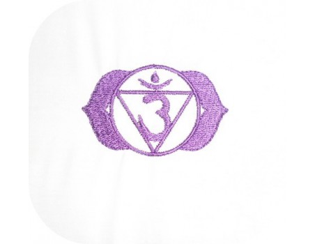 Motif de broderie Chakra Ajna