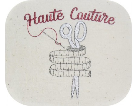 Motif de broderie machine  haute couture