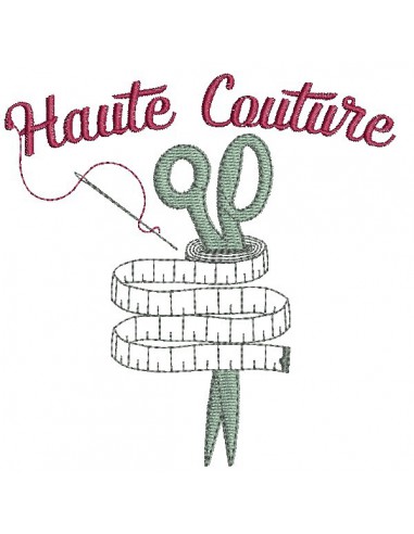 Motif de broderie machine  haute couture