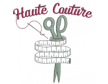 Motif de broderie machine  haute couture