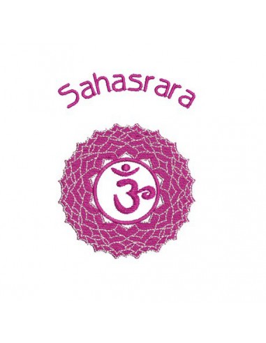 Motif de broderie Chakra Sahasrara