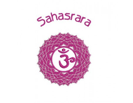 Motif de broderie Chakra Sahasrara