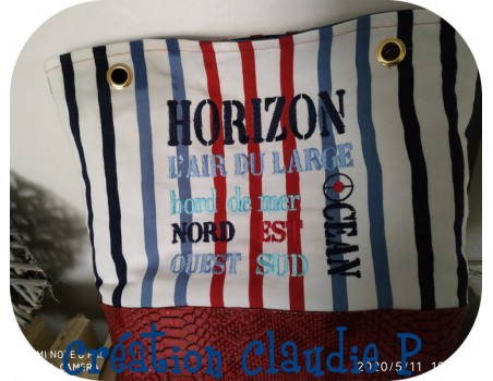 Motif de broderie  machine Horizon