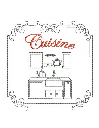 Instant download machine embroidery design bedroom