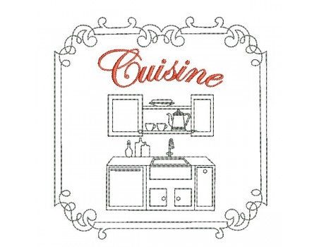 Instant download machine embroidery design bedroom