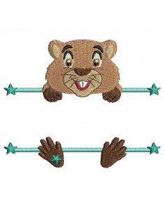 Instant download machine embroidery cat to customize for boy
