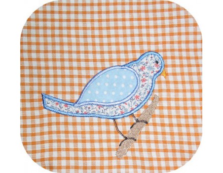 Motif de broderie oiseau