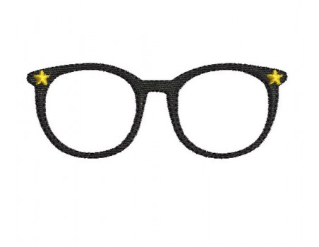 Motif de broderie lunette