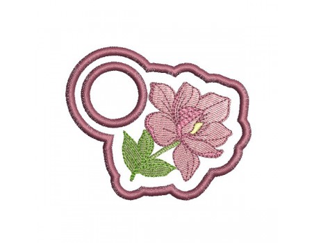 Instant download machine embroidery design hydrangea shabby Towel Topper