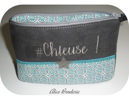 Motif de broderie machine ITH trousse chieuse