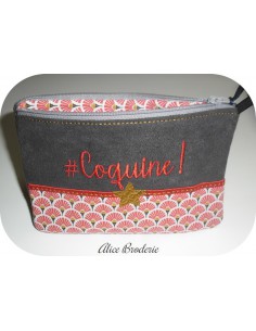 Motif de broderie machine ITH trousse coquine