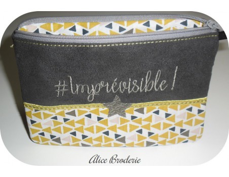 Motif de broderie machine ITH trousse imprévisible