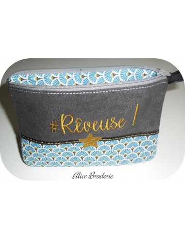 Motif de broderie machine ITH trousse rêveuse