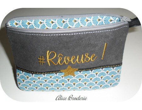 Motif de broderie machine ITH trousse rêveuse