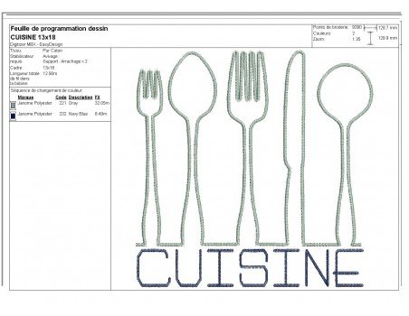 Instant download machine embroidery  kitchen