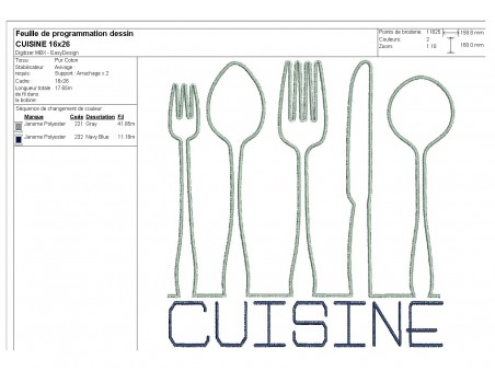 Instant download machine embroidery  kitchen