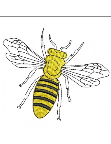 Instant download machine embroidery queen bee