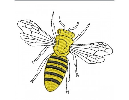 Instant download machine embroidery queen bee