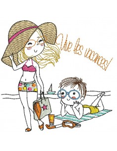 Instant download machine embroidery design  darling pack your bags