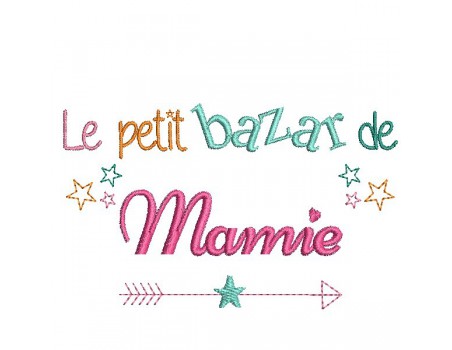 Motif de broderie  bazar de mamie