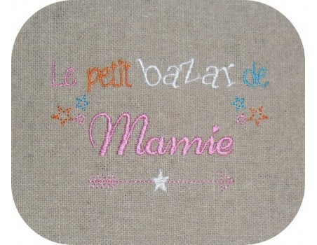 Motif de broderie  bazar de mamie